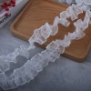 In stock: 3.3cm Organza pleated center thread clothing, toys, home textile accessories, DIY handmade shoes, hats, discounted lace details Picture
